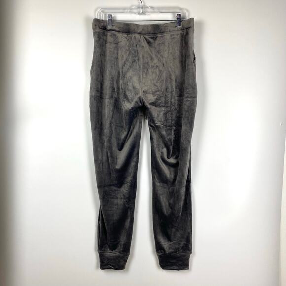 House of Harlow 1960 Gray Velour Jogger Pants Casual Lounge Womens Size L - Picture 8 of 10